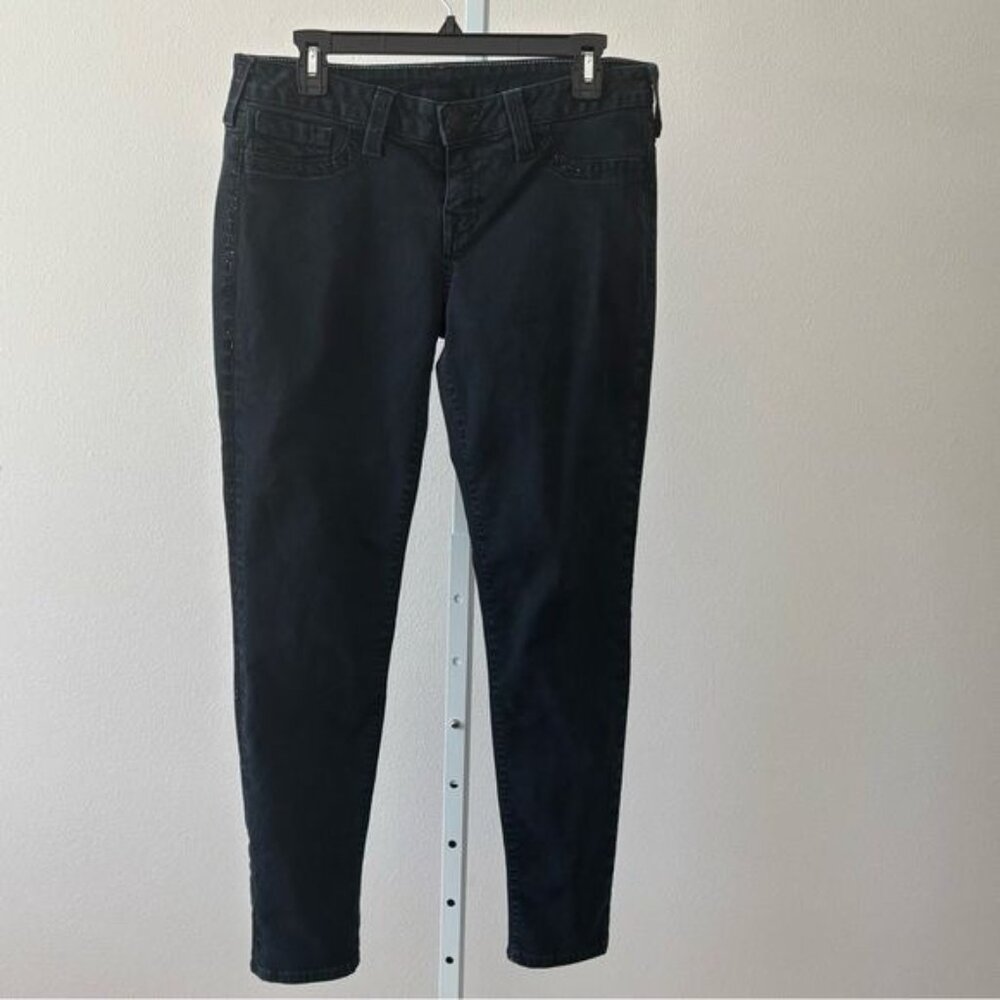 True Religion Jeans 32 Casey Skinny Sequin Low Rise Festival Luxury Streetwear - Picture 2 of 12
